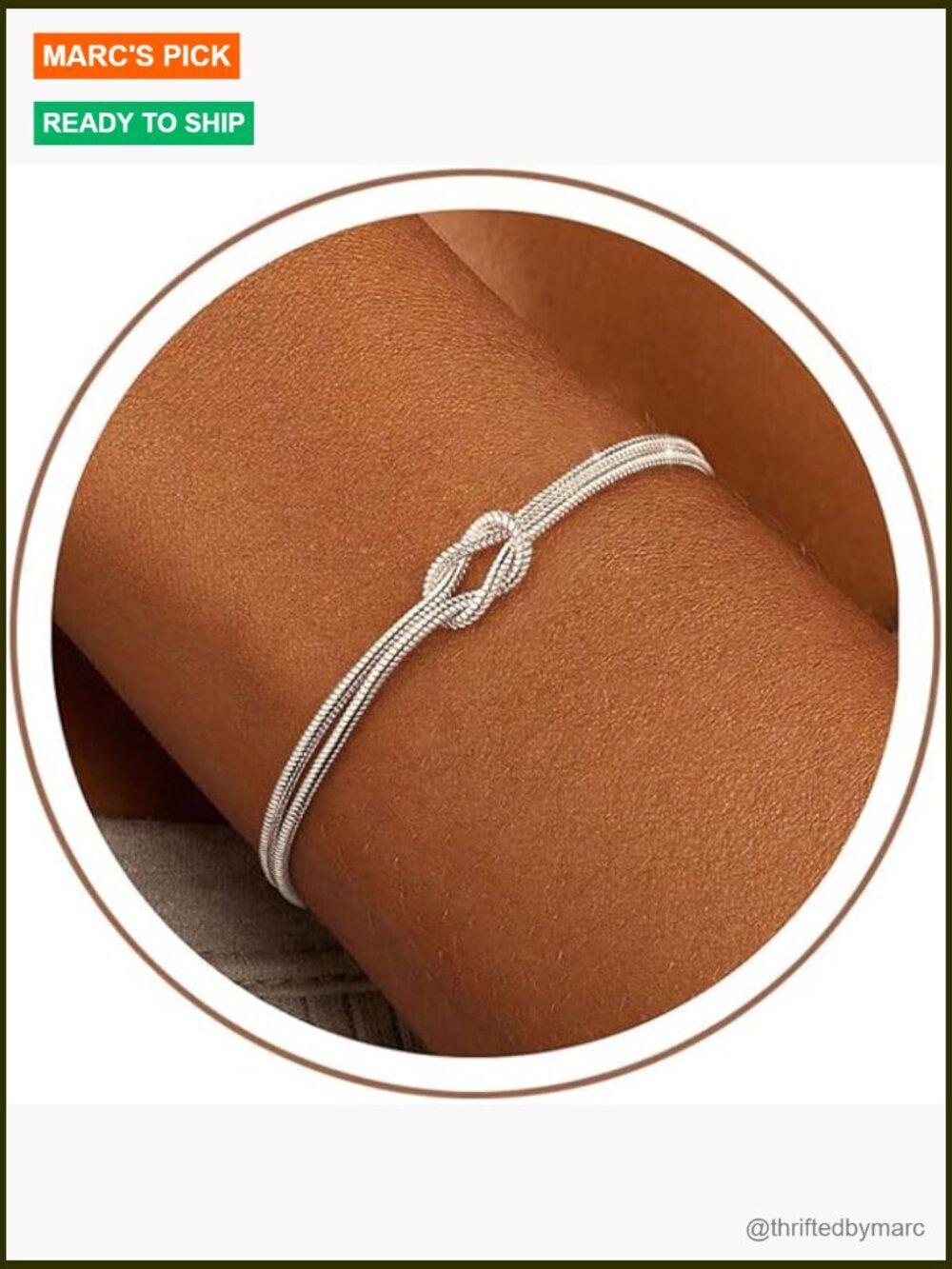 Trendy Stackable Layered Bracelets Set - Dainty Heart Pearl Knot Beaded Chain